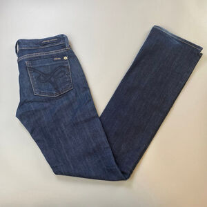 Women's Fidelity Denim Japan Rose Boot Cut Jeans Size 25 Blue USA Viper Rinse